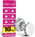 5Plus Group 10 PCS SR920SW 371 LR920 AG6 370 1.55V Button Cell Watch Batteries used in Watches, Calculators, Toys, Lasers, Clocks, Thermometers, and many other electronic items