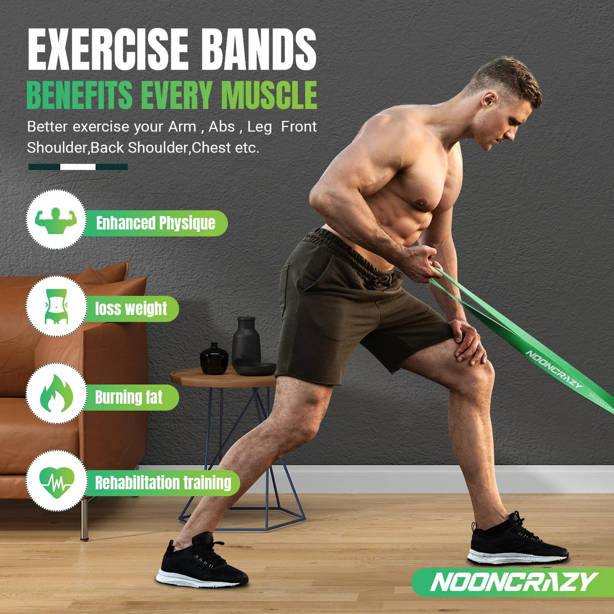 Resistance Bands Set, 5 Different Levels Pull Up Assistance Bands(8-125LB)