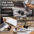 Retro Over-Ear Headphone,Vintage Feelings Underwire Headphones,Retro Lightweight Earphones,Hi-Fi Stereo Earphone Headset,Headphone,for Most Mobile Phones Playback Pevices Headphones (Black)