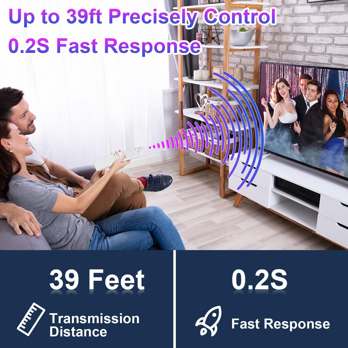 Universal Remote for All Samsung TV Remote, Replacement Compatible with All Samsung LED, LCD, QLED, HDTV, 3D Series Smart TVs (BN59-01259B)