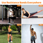 Resistance Bands Set, 5 Different Levels Pull Up Assistance Bands(8-125LB)