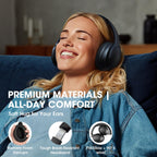 DOQAUS Bluetooth Headphones Over Ear, Headphones Wireless with 90H Playtime