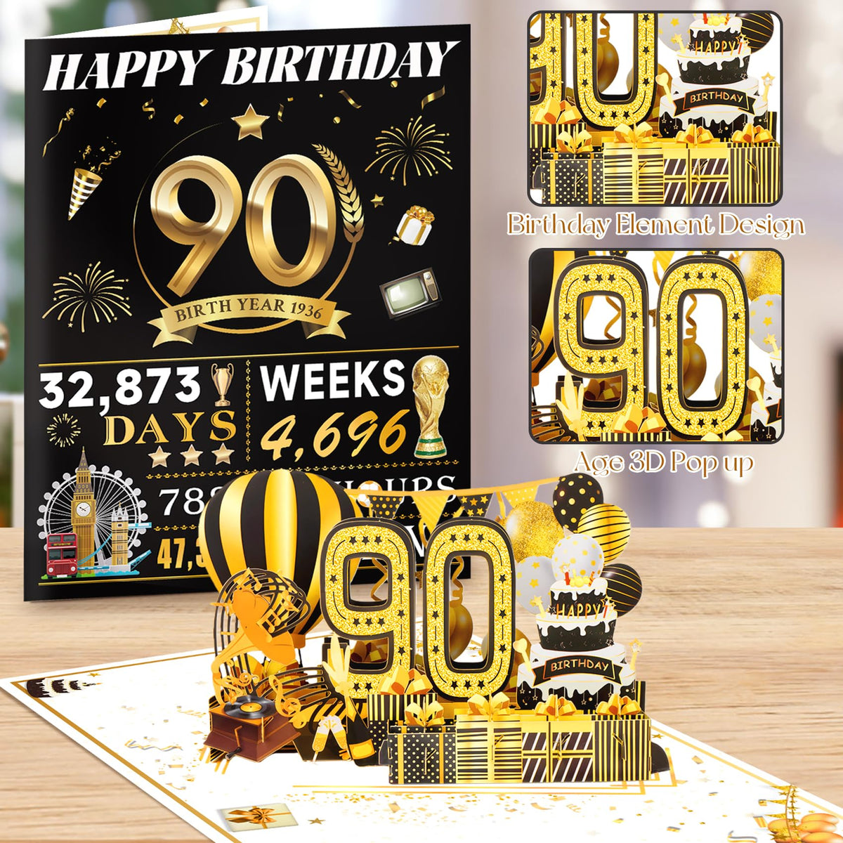 16th Birthday Card for Girl Boy Son Daughter, Big Pop Up 16th Birthday Cards for Grandson Granddaughter, Back In 2010 Funny 16 Year Old Birthday Decorations