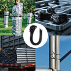 Zip Ties 8 inch (1000 Pack), 40lbs Tensile Strength, Black Cable Ties, Wire Ties for indoor and outdoor use, by Skalon