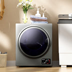 COSTWAY 1.5 Cu.ft. Portable Clothes Dryer,850W Compact Laundry Dryer,Silver