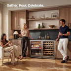 Ca'Lefort 48 Inch Wine & Beverage Refrigerator, 200 Can and 46 Bottle