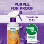 Nikwax TX.DIRECT Spray-On Waterproofer 500ml, Powerful Waterproofing Spray For Outdoor Clothing, Restores Waterproof Treatment for Jackets and Wet Weather Clothing
