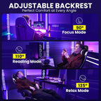 Gaming Chair for Adults, Upgraded Ergonomic Gamer Chair, Arctic Black