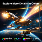 SANSUI 24 Inch Gaming Monitor 200Hz 1Ms FreeSync HDR 110% sRGB FHD 1080P Computer Monitor HDMI DP Ports Eye Care Frameless VESA Mount Cable Management(ES-G24F4L HDMI Cable Included)