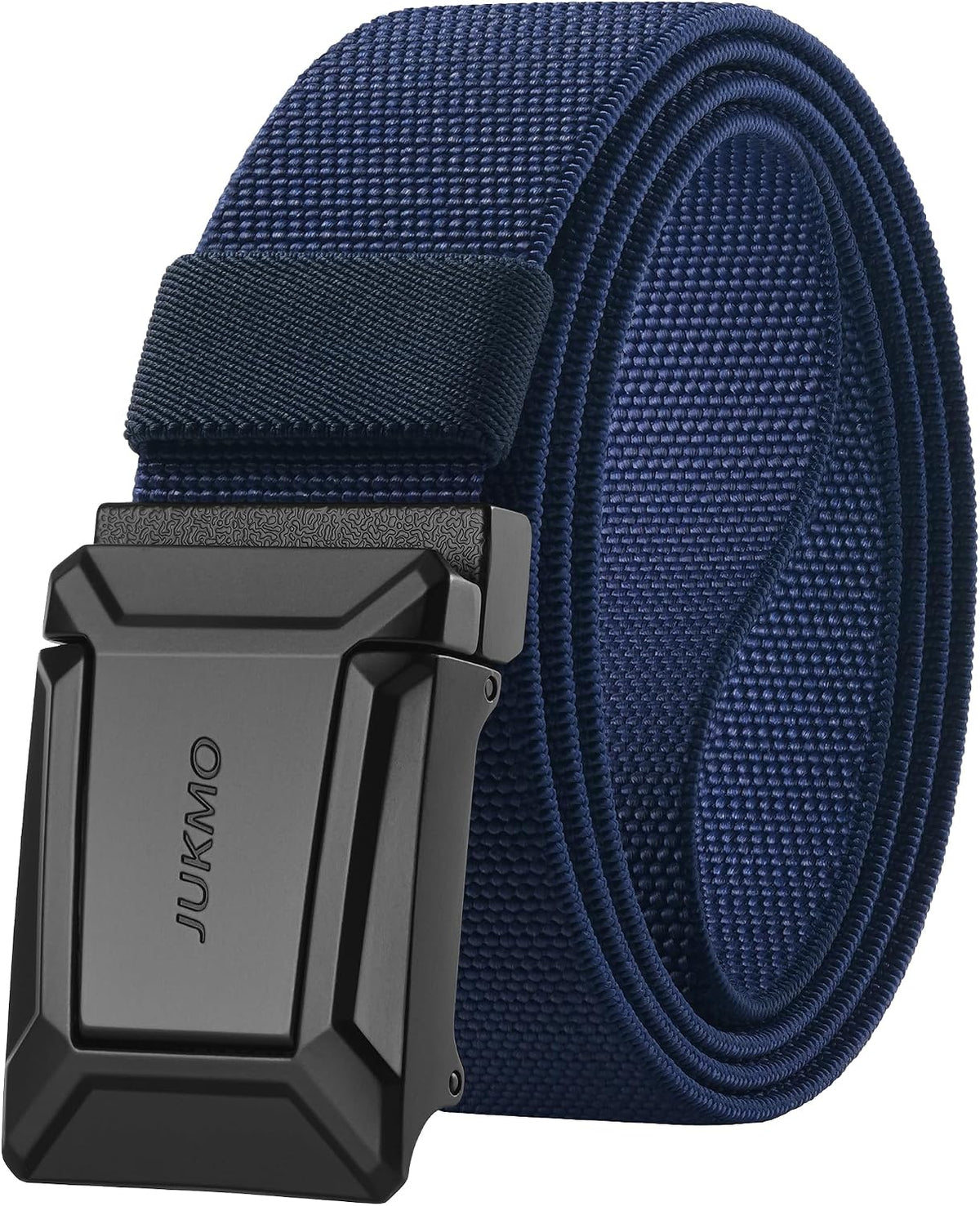 JUKMO Stretch Tactical Belt for Men, Military Work Rigger Hiking 1.5" Elastic Nylon Web Ratchet Quick Release Belt in Gift Box