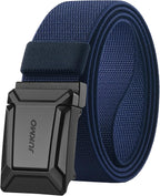 JUKMO Stretch Tactical Belt for Men, Military Work Rigger Hiking 1.5" Elastic Nylon Web Ratchet Quick Release Belt in Gift Box