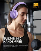 Picun B8 Wireless Bluetooth Headphones, 120H Playtime, 3EQ Modes, Black