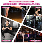 Slim Panda Ankle Straps for Cable Machines, Cable Kickback Ankle Cuffs