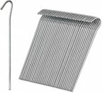 KEPLIN Steel Alloy Tent Pegs, Galvanised Ground Pegs, Rust Free & Durable Tent Support Metal Heavy Duty, Ideal Support for Camping, Beach, Garden Netting, Football Goal & Gazebo (40 Pack)
