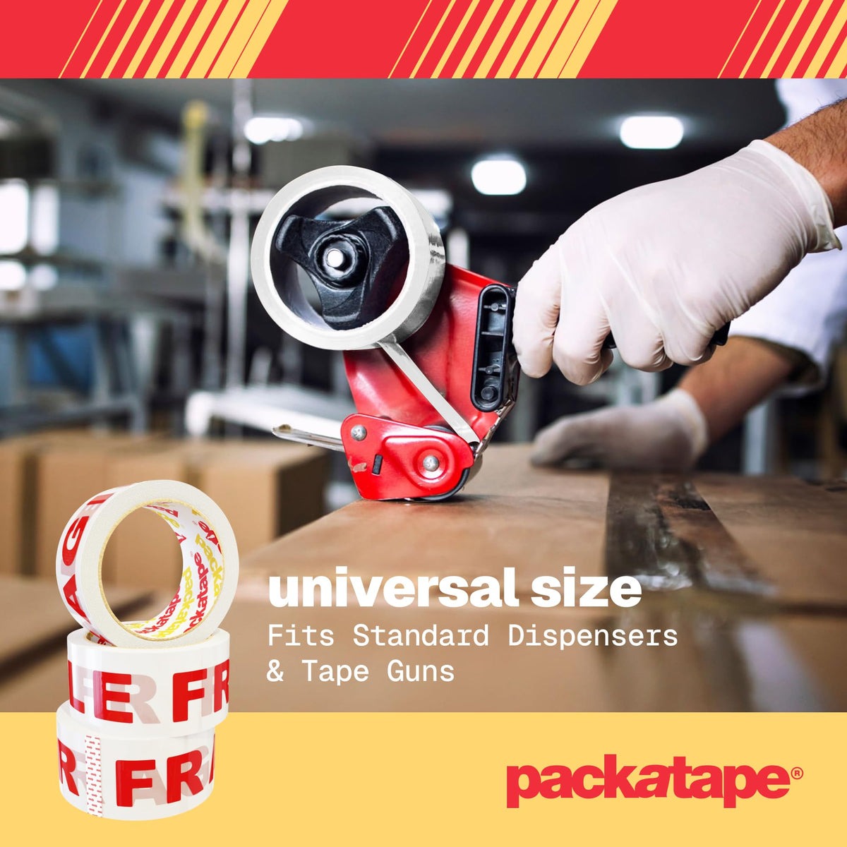 Packatape - 3 Rolls Per Pack 48MM x 66M Brown Packaging Tape for Parcels and Boxes. This 3 rolls pack of Heavy Duty Brown Packing Tape Provides a Strong, Secure and Sticky Seal for your Boxes