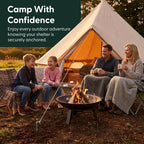 KEPLIN Steel Alloy Tent Pegs, Galvanised Ground Pegs, Rust Free & Durable Tent Support Metal Heavy Duty, Ideal Support for Camping, Beach, Garden Netting, Football Goal & Gazebo (40 Pack)