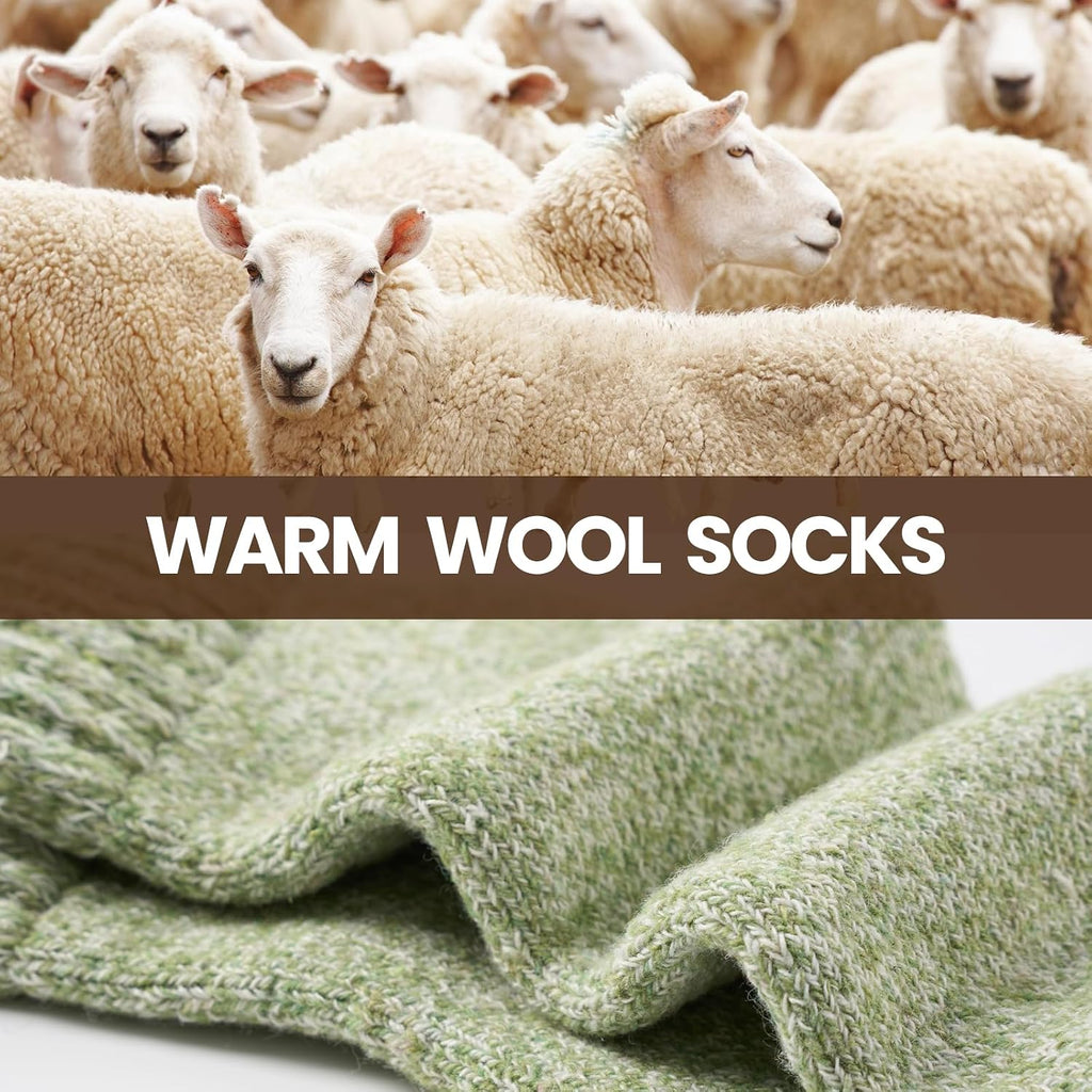 Niorasen Women's Thermal Socks, 3 Pairs Full Cushioned, Cosy Gift Winter