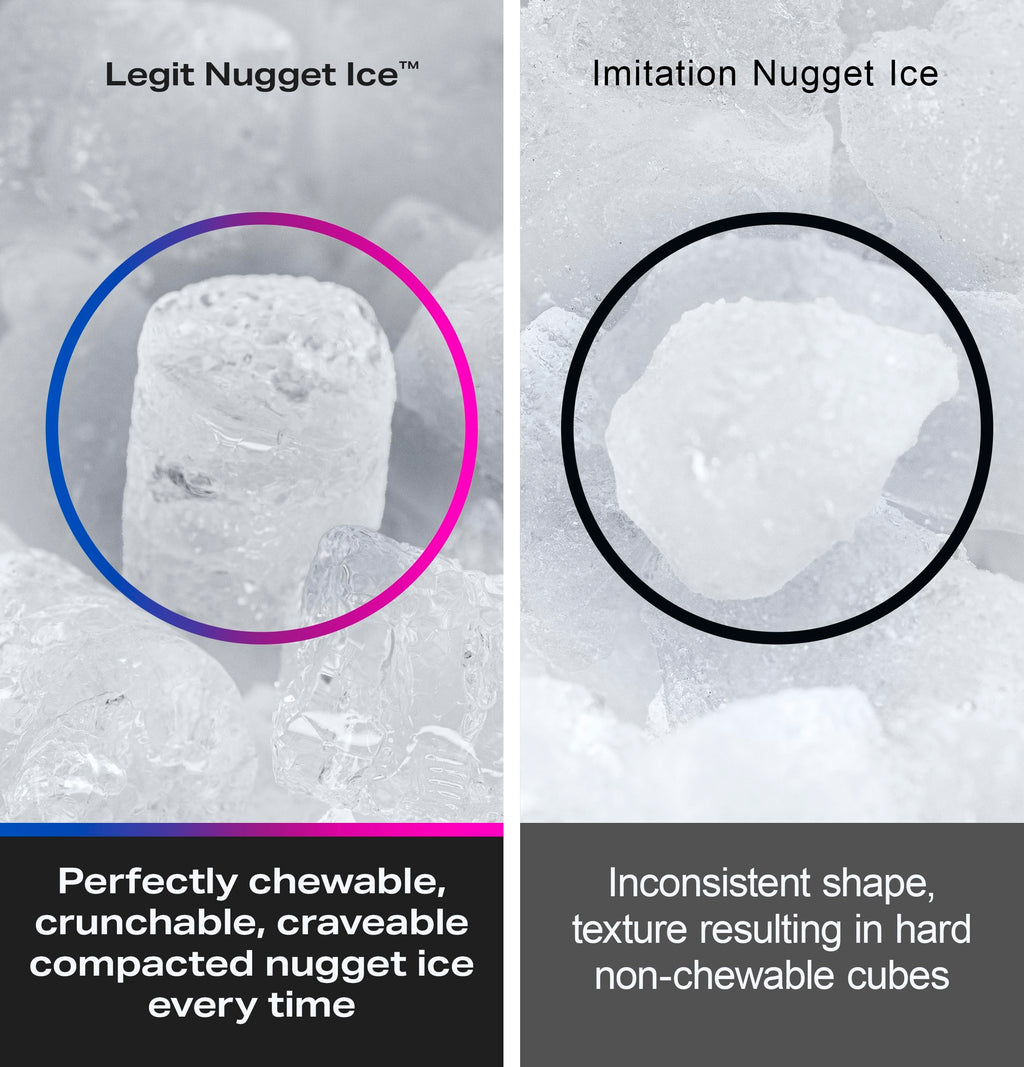 GE Profile Opal 2.0 Ultra Nugget Ice Maker with Scale Inhibiting Filter, Scoop Included, 38 lbs in 24 Hours, Pellet Ice Machine with WiFi & Smart Connected, Stone White