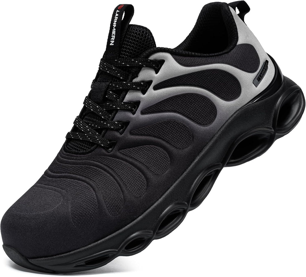 LARNMERN Steel Toe Cap Trainers Men Women Safety Trainers Safety Work Shoe
