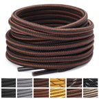 Stepace 2 Pairs Round Heavy Duty Boot Laces for Hiking and Work Boots