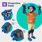 Niftii Bike Helmet & Pads Set for Kids - Cycling Skateboard Ages 3-15