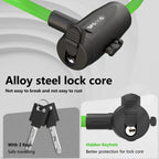 SPGOOD Bike Lock with 2 Keys, 12 mm Steel Cable Lock, 120 cm Length