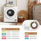 1.5 Cu. Ft. Protable Clothes Dryers with LED Control