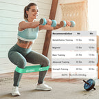 Gritin Resistance Bands, Set of 5 Skin-Friendly Resistance Exercise Band