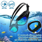 Winline Adult Swimming Goggles,Open Water Goggles Swimming Anti Fog UV Protection No Leakage Clear Vision Easy to Adjust for Adults Men Women Teenagers