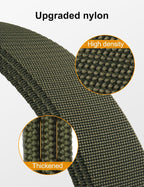 JUKMO Stretch Tactical Belt for Men, Military Work Rigger Hiking 1.5" Elastic Nylon Web Ratchet Quick Release Belt in Gift Box