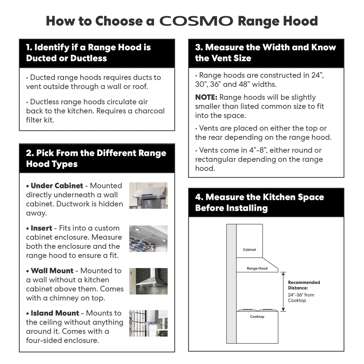 30 in. Lumin Coll 380 CFM Ducted Island Range Hood, LED, Stainless Steel