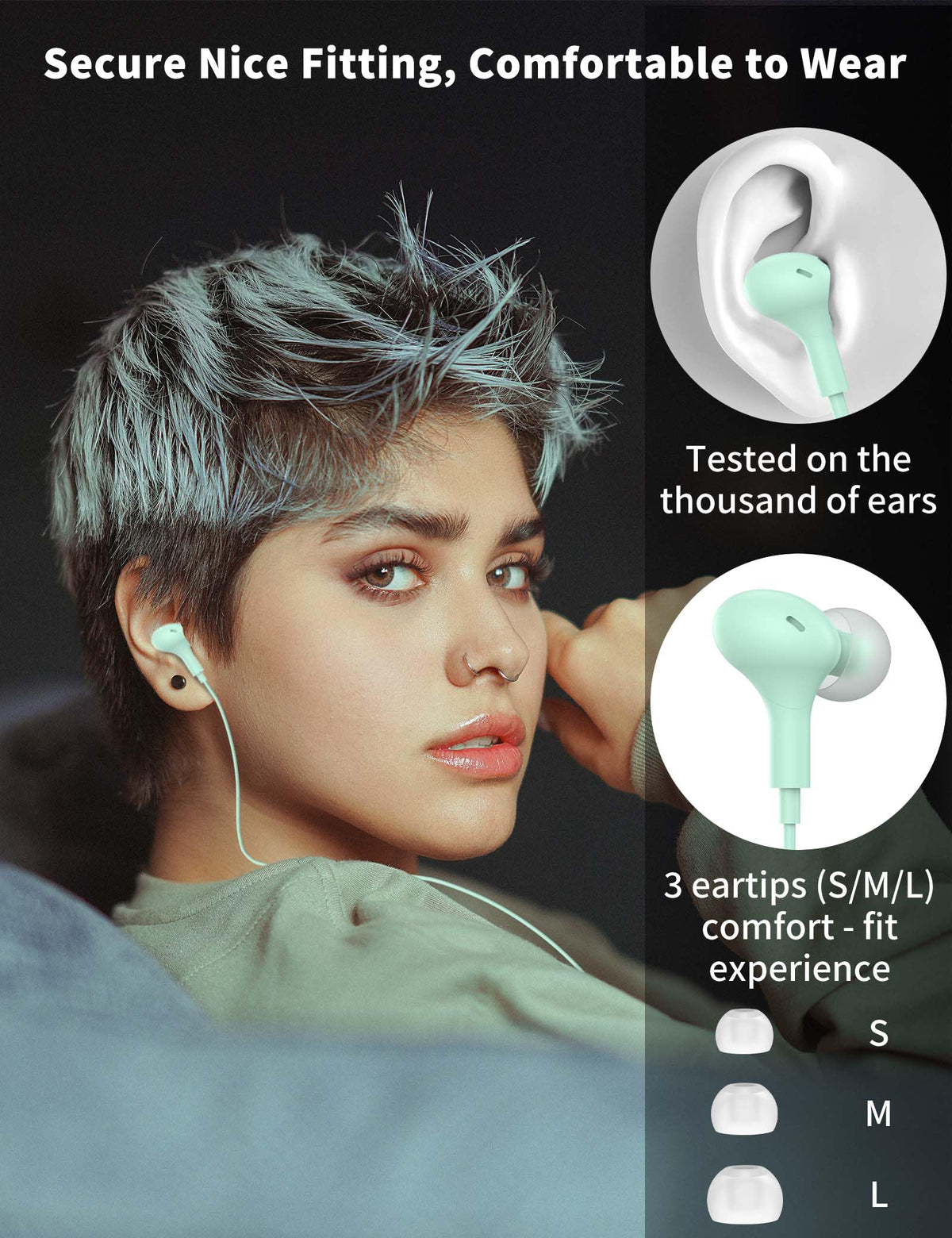 USB C Headphone for Samsung S26 S25 FE S24 A16 A17 Z Wired Earbuds Magnetic