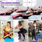 COFOF Resistance Bands, 1.8m/5.9ft Exercise Band with 4 Resistance Levels