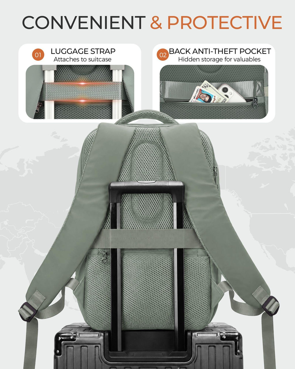 Yankony Ryanair Cabin Bags 40x30x20 Underseat, Travel Backpack Cabin Size