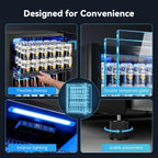 Beverage Refrigerator, 2.47 Cu.Ft Mini Fridge Beverage Cooler