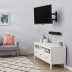 Amazon Basics Full Motion Articulating TV Wall Mount with Tilt Swivel, Extends 16 inches, VESA 200x200, for 12" to 40" TVs, 40 lbs, Black