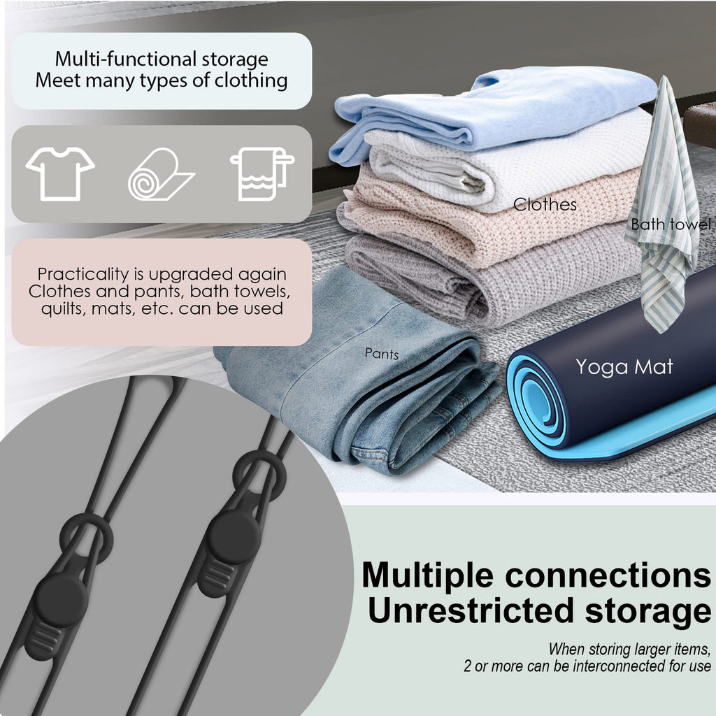 24Pcs Silicone Cable Ties, Cord Organizer Cable Management-Multi