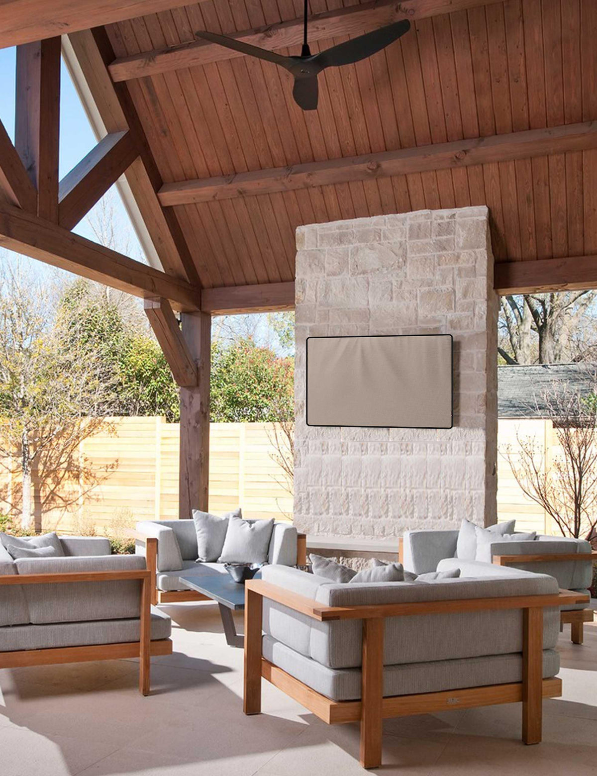 iBirdie Outdoor TV Cover 52 to 55 inch Weatherproof and Waterproof