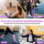 Fokky 2M Resistance Bands, Exercise Band with 4 Different Resistance Levels