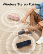 Anker soundcore 2 Portable Bluetooth Speaker, 24-Hour Playtime, IPX7