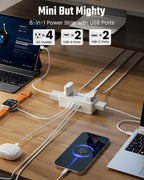 3Ft Short Extension Cord with Multiple Outlets, Surge Protector Power Strip