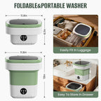 20L Foldable Portable Washing Machine, 45dB Ultra Quiet 3 Modes Mini Washer with Spin Basket, No Installation Compact Washer for Travel RV Dorm Apartment Camping, Baby Clothes Underwear Socks
