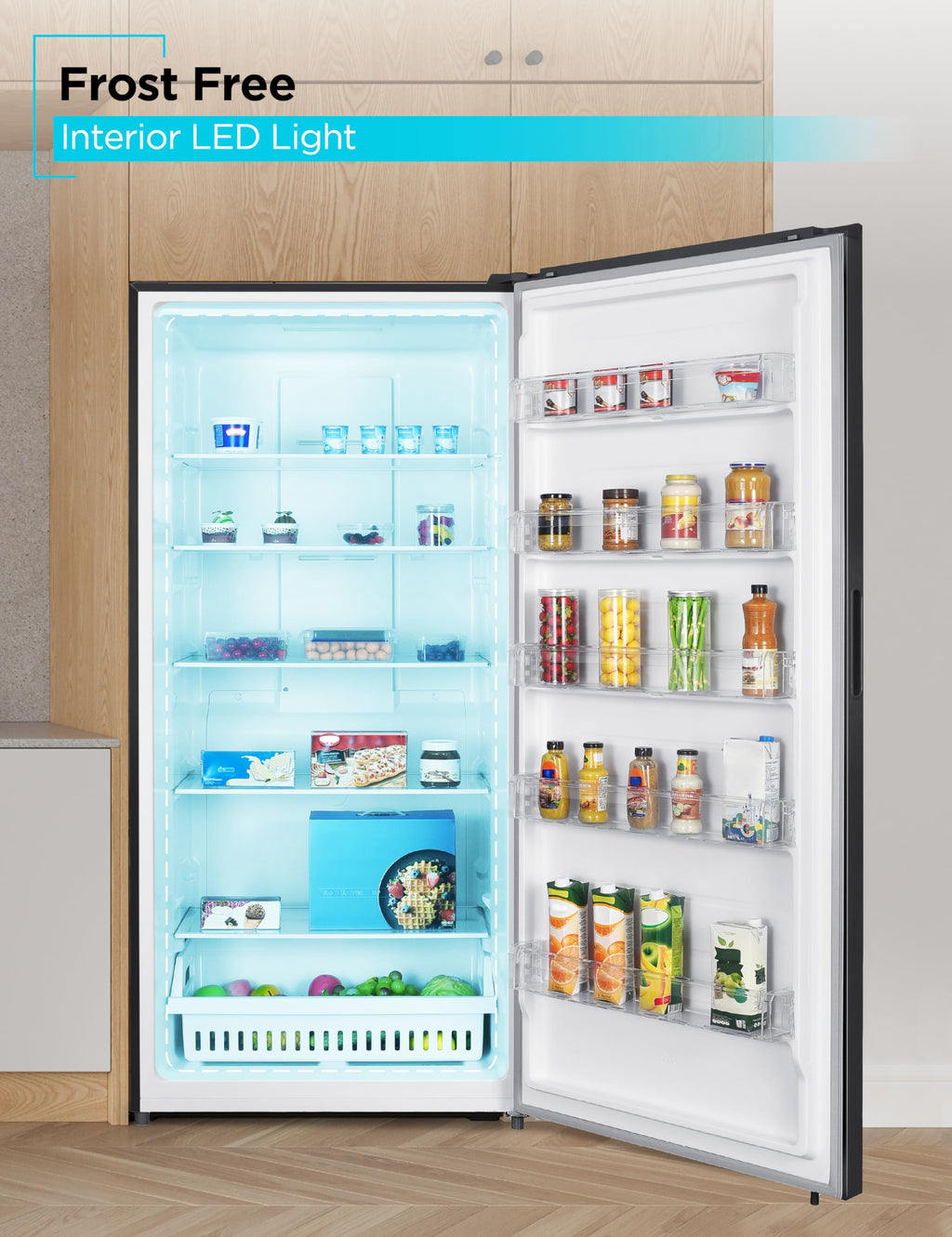 BLACK+DECKER 14 Cu. Ft. Convertible Freezer Refrigerator, Upright Freezer with Glass Shelves, ENERGY STAR rated, Frost Free, BUC1400XB, Black