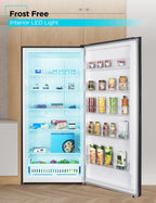 BLACK+DECKER 14 Cu. Ft. Convertible Freezer Refrigerator, Upright Freezer with Glass Shelves, ENERGY STAR rated, Frost Free, BUC1400XB, Black