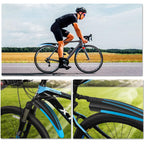 Bike Mudguard Set, Portable Adjustable Road Mountain Bike Bicycle Cycling Tires Front and Rear Mud Guard Fenders for MTB Mountain Road Bike