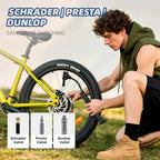 Bicycle Pump Mini Bike Pump Aluminum Alloy Cycle Pump for Presta & Schrader Valve, Portable Lightweight Bike Tyre Pump Fast Tyre Inflation Mini Air Pump For Mountain Road Bike Ball Pump
