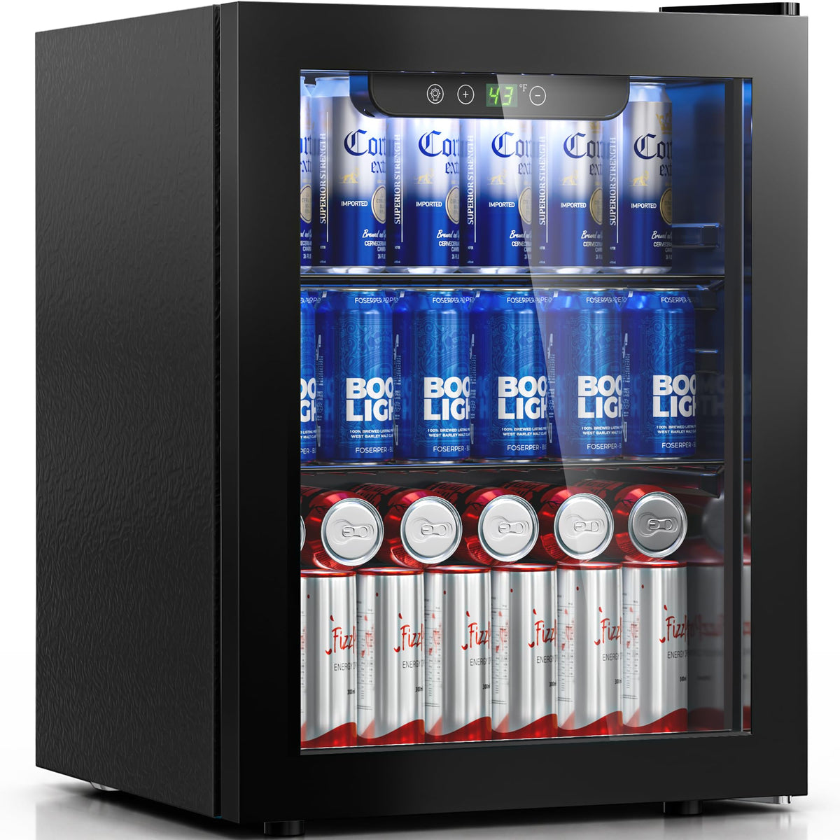 Beverage Refrigerator, 2.47 Cu.Ft Mini Fridge Beverage Cooler