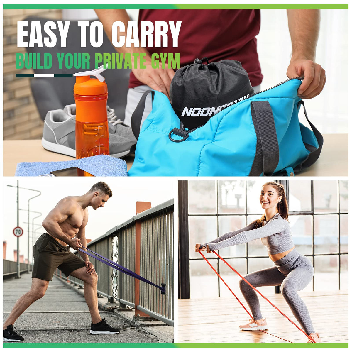 Resistance Bands Set, 5 Different Levels Pull Up Assistance Bands(8-125LB)