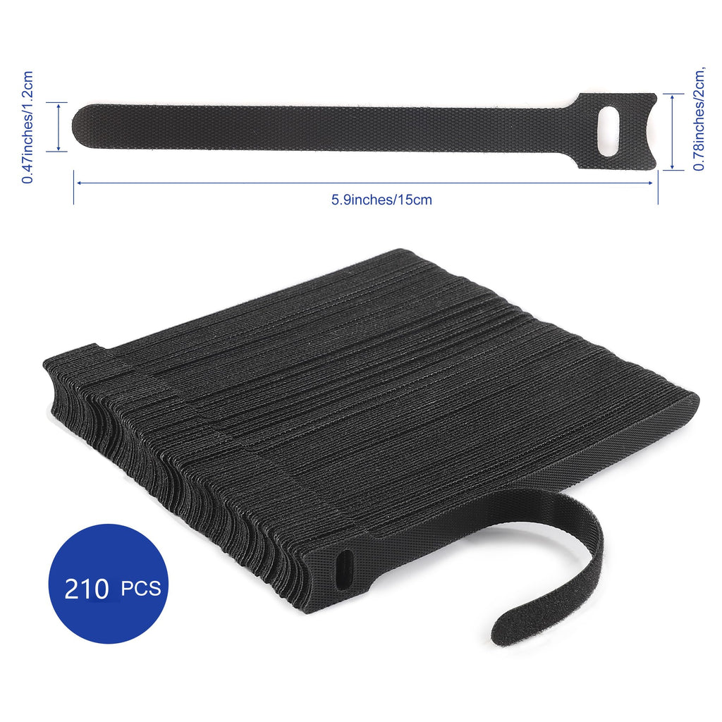 Nettbe 60 PCS 6 Inch Adjustable Cable Ties, Reusable Cord Management Straps