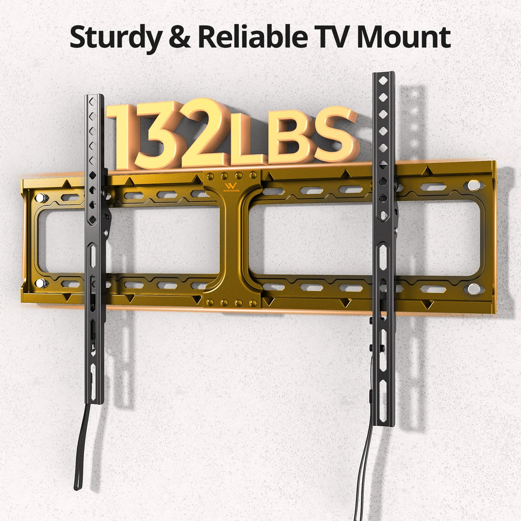 IWORBOARD 24 32 40 42 inch Fixed TV Monitor Wall Mount for 14-42 inch LED LCD Screen,Low Profile Small RV TV Mount, Easy Slim Flat Wall Bracket, Max VESA 200x200mm, 66lbs, Single Stud